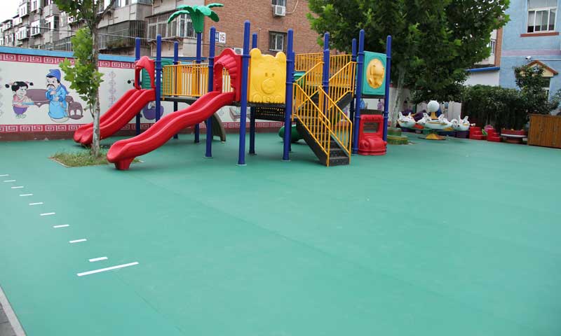 北京平谷區第一幼兒園室外地板 北京平谷區第一幼兒園室外地板